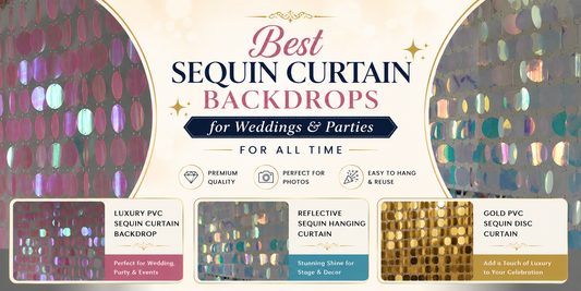 Best Sequin Curtain Backdrops for Weddings & Parties For All Time