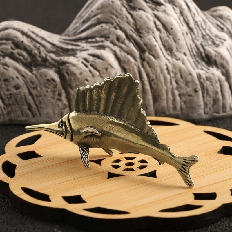 Handcrafted brass ocean fish miniature for home decor