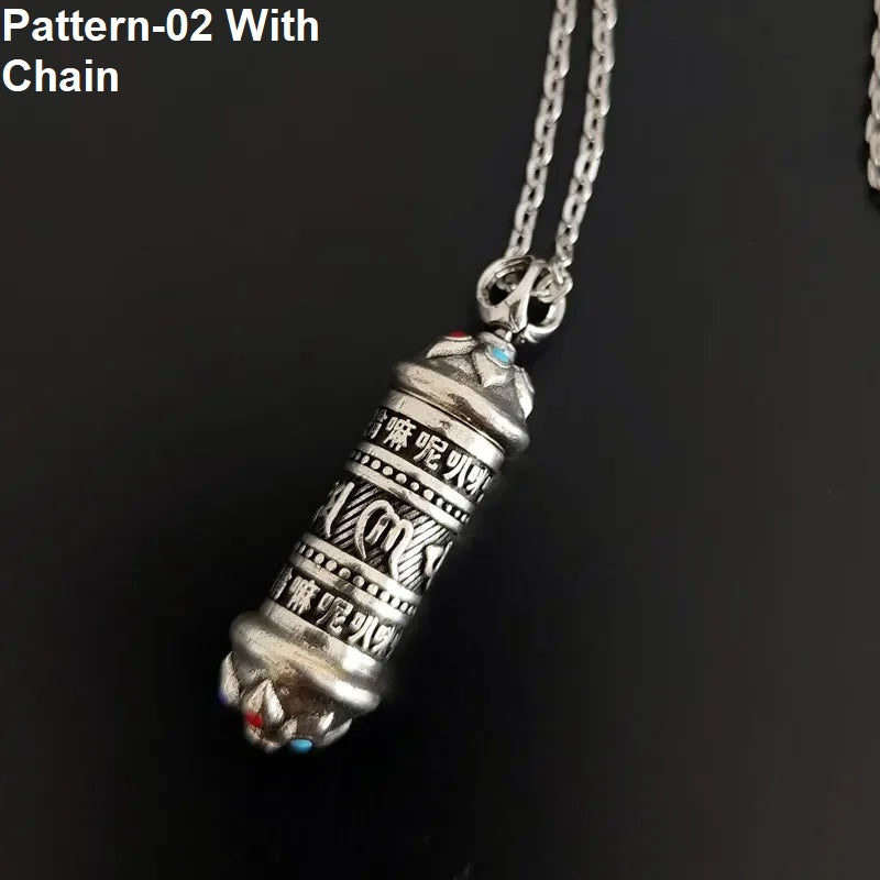 Memorial ash holder necklace with antique finish
