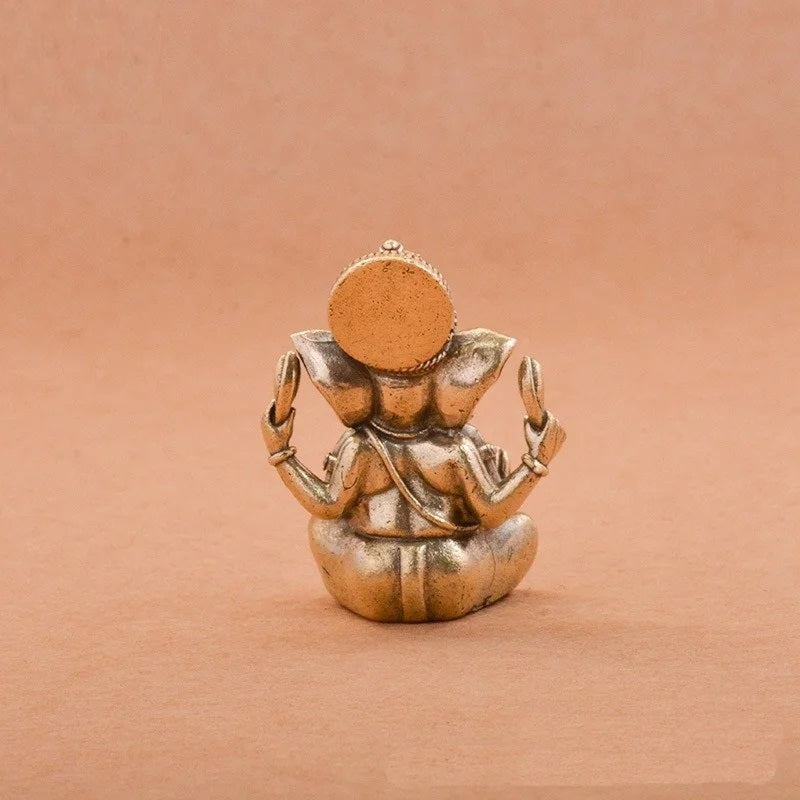 Decorative brass Lord Ganesha statue for office desk