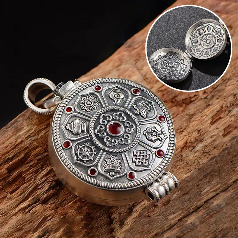 Vintage Photo Locket Pendant Necklace | Openable Memory Box Charm