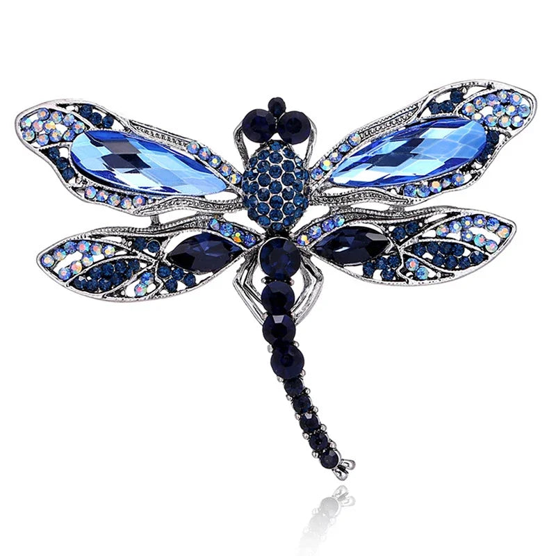 womens crystal dragonfly pin