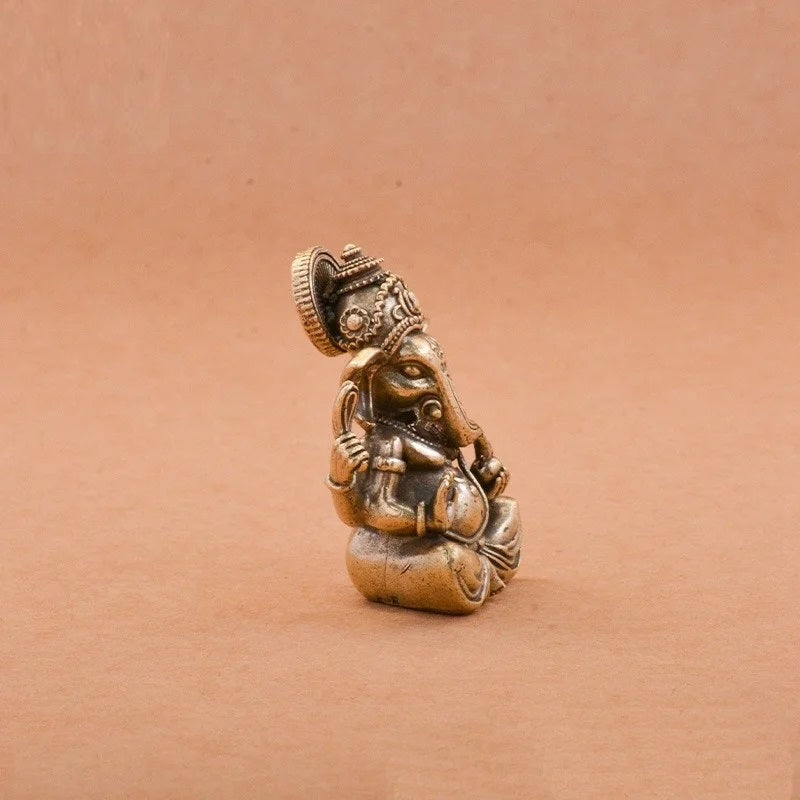 Premium solid brass Ganpati collectible figurine