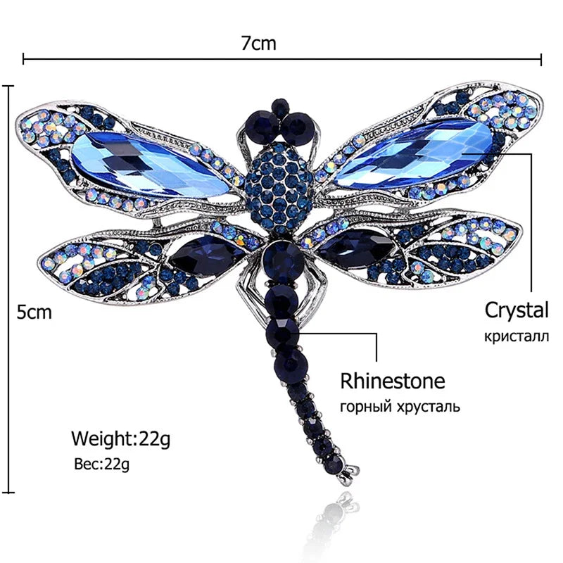 vintage dragonfly lapel pin